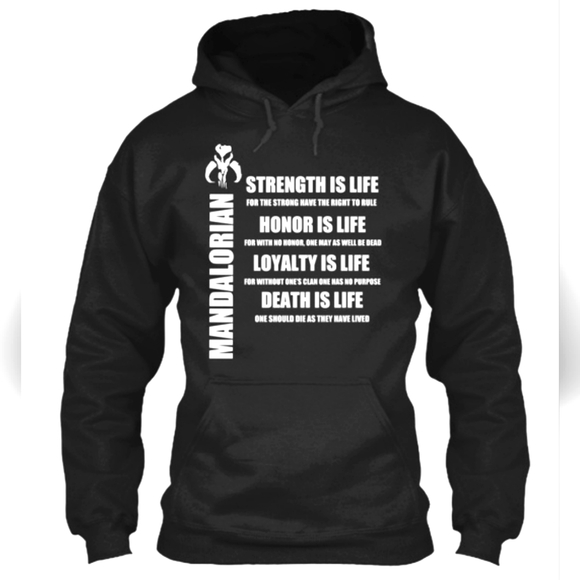 Mandalorian 5XL Black Classic Pullover Hoodie - Picture 5 of 5